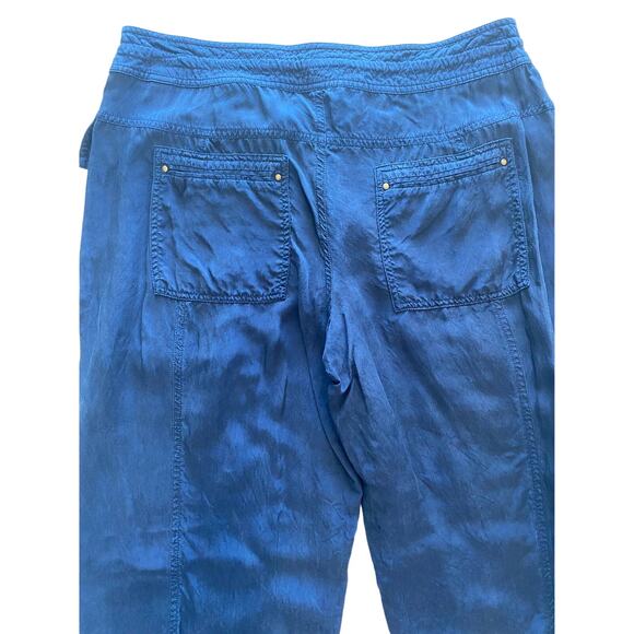 DIANE VON FURSTENBERG NAVY CAPRI JOGGER PANTS SIZE 4 - Picture 8 of 11